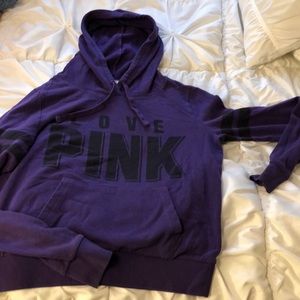 Small purple Victoria secrets hoodie